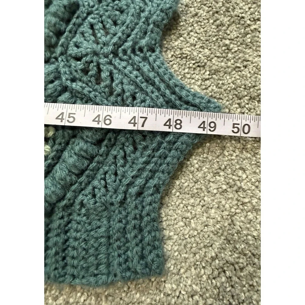 Hand Crocheted Chevron Lap Blanket Afghan Throw Multicolor Zig Zag 49x46 Baby